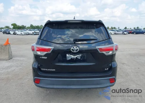 2015 Toyota Highlander Le Plus V6 from USA, damaged, VIN 5TDZKRFH7FS065002